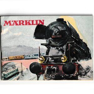 Vintage Toy Catalog 1954 Marklin D54 E Model Railroad Trains and Accessories